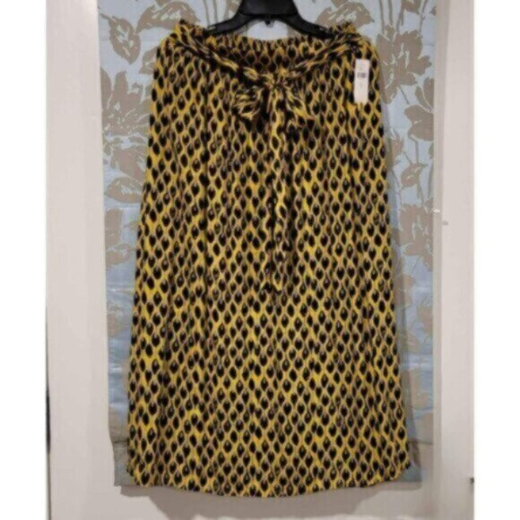 Anthropologie Pleated Maxi Skirt New Sz Lrg